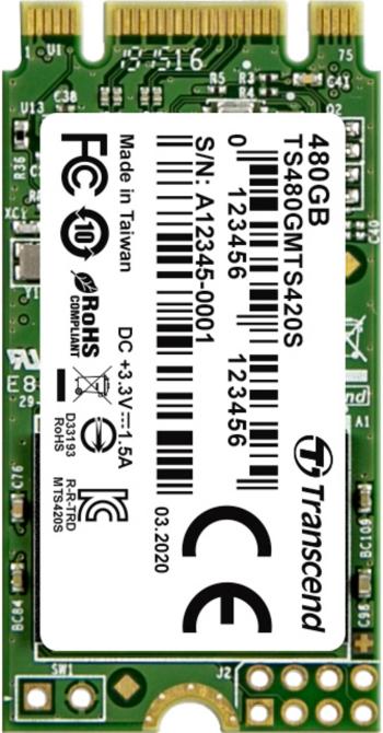 Transcend 420S 480 GB interný SSD disk SATA M.2 2242 M.2 SATA 6 Gb / s Retail TS480GMTS420S