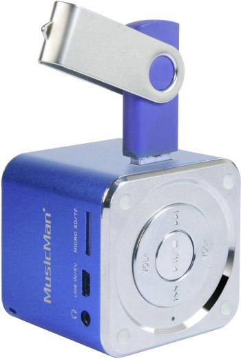 mini reproduktor Technaxx MusicMan Mini AUX, SD, USB modrá
