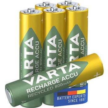 VARTA nabíjateľná batéria Recharge Accu Recycled AAA 800 mAh R2U 5+1 ks (56813101476)