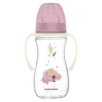 CANPOL BABIES Antikoliková fľaša EasyStart sleepy koala ružová 300 ml