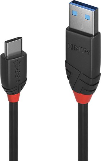 LINDY #####USB-Kabel #####USB 3.2 Gen1 (USB 3.0 / USB 3.1 Gen1) #####USB-C™ Stecker, #####USB-A Stecker 50.00 cm čierna