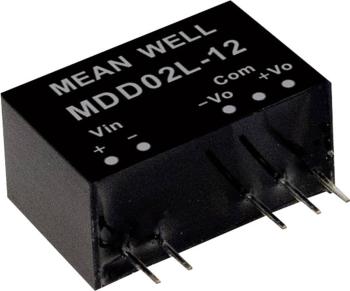 Mean Well MDD02M-12 DC / DC menič napätia, modul   83 mA 2 W Počet výstupov: 2 x