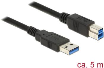 Delock #####USB-Kabel #####USB 3.2 Gen1 (USB 3.0 / USB 3.1 Gen1) #####USB-A Stecker, #####USB-B Stecker 5.00 m čierna po