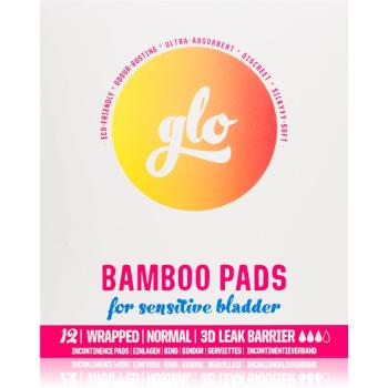 FLO GLO Bamboo Normal inkontinenčné vložky s krídelkami 12 ks