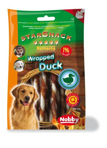 Nobby StarSnack BBQ Wrapped Duck bůvolí tyčinka s kačicou 70g