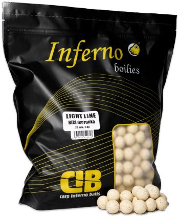 Carp inferno boilies light line 3 kg 20 mm - biela marhuľa