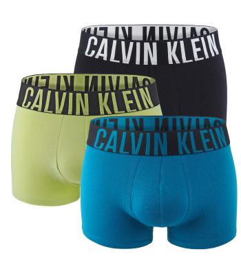 CALVIN KLEIN - boxerky 3PACK Intense power shadow & lime color - limitovana edicia-M (81-86 cm)