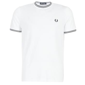 Fred Perry  TWIN TIPPED T-SHIRT  Tričká s krátkym rukávom Biela