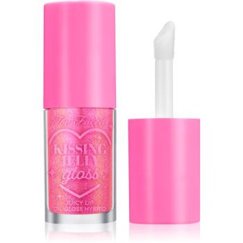 Too Faced Kissing Jelly Lip Oil Gloss olejový lesk na pery pre intenzívnu hydratáciu odtieň Bubblegum 4,5 ml