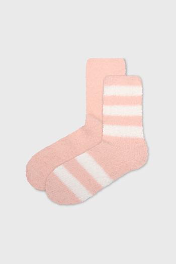 2 PACK ponožiek Fluffy Stripe