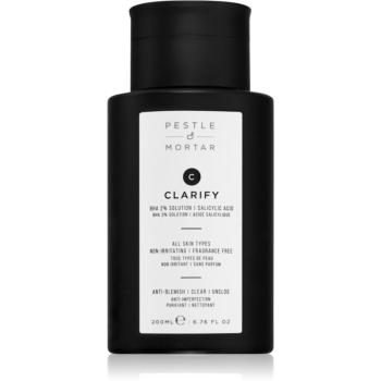 Pestle & Mortar C Clarify hĺbkovo čistiace tonikum s kyselinou salicylovou 200 ml