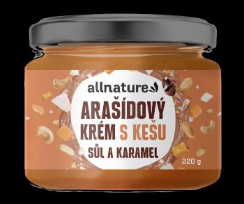 ALLNATURE Arašidový krém s kešu, soľou a karamelom 220 g