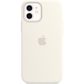 Apple iPhone 12 a 12 Pro Silikónový kryt s MagSafe biely (MHL53ZM/A)