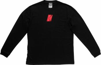 Tama Tričko T-Shirt Long Sleeved Black with Red "T" Logo Black XL