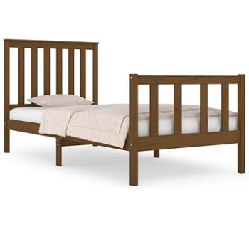 Rám postele medovo hnedý masívna borovica 75 × 190 cm Small Single, 3103871