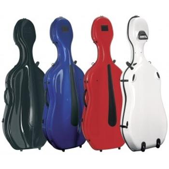 GEWA Cases Cello case Idea Evolution Rolly highgloss White/red