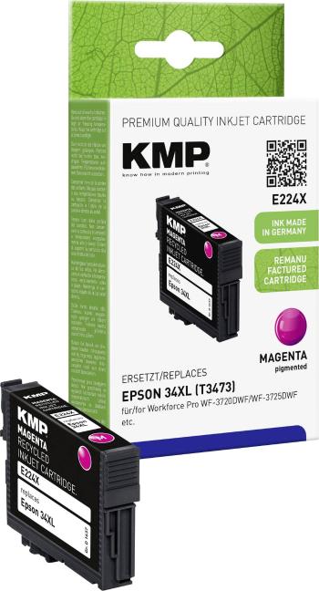 KMP Ink cartridge náhradný Epson T347334XL kompatibilná Single purpurová E224X 1637,4006