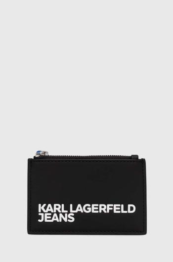 Peňaženka Karl Lagerfeld Jeans čierna farba, 245D3201