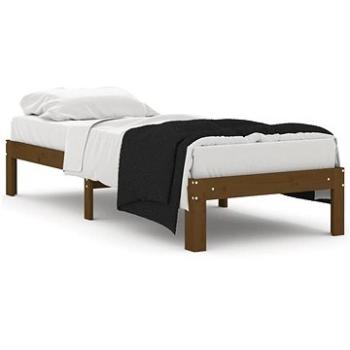 Rám postele medovo hnedý masívne drevo 75 × 190 cm Small Single, 810328
