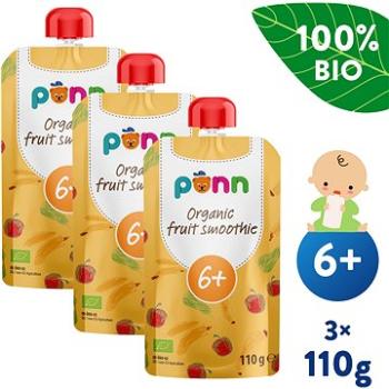 SALVEST Ponn BIO Ovocné smoothie s ananásom 3× 110 g (8594200260729)