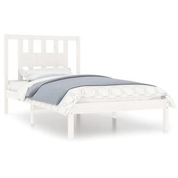 Rám postele biely masívna borovica 100 × 200 cm, 3104054