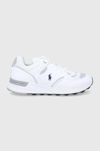 Topánky Polo Ralph Lauren biela farba