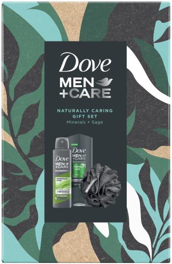 Dove Men+Care so sprchovacou hubkou 2 ks