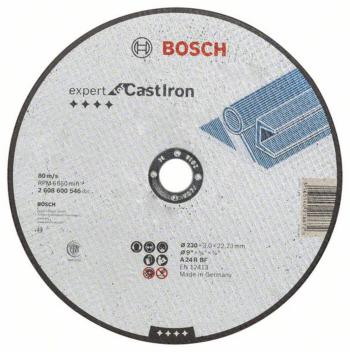 Bosch Accessories 2608600546 2608600546 rezný kotúč rovný  230 mm 22.23 mm 1 ks