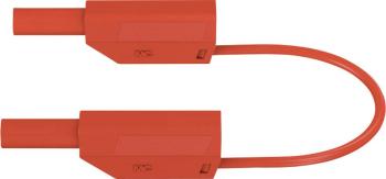 Stäubli SLK410-E/N bezpečnostné meracie káble [lamelový zástrčka 4 mm - lamelový zástrčka 4 mm] 25.00 cm červená 1 ks