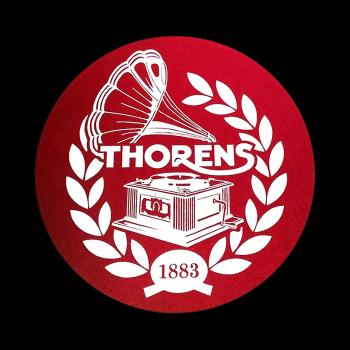 Thorens Felt Mat Červená / Biele logo