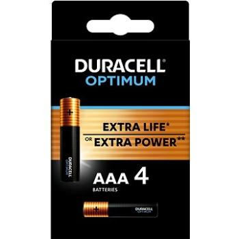 DURACELL Optimum alkalická batéria mikrotužková AAA 4 ks (42391)