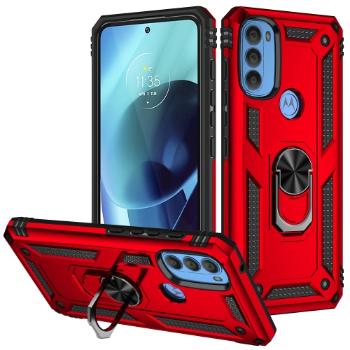 RING Ochranný obal pre Motorola Moto G71 5G červený