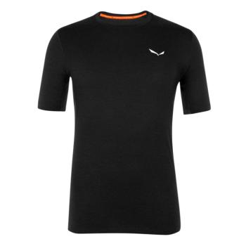 Pánske termo oblečenie tričko Salewa Cristallo warm merino responsive black out 28207-0910 XL