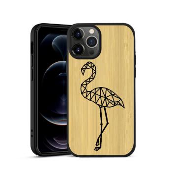 BAMBOO Drevený kryt Apple iPhone 12 Pro Max FLAMINGO (084)