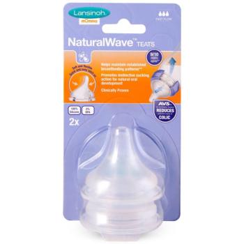 Lansinoh NaturalWave cumlík na fľašu Fast 2 ks