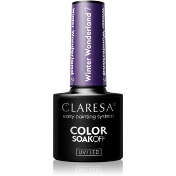 Claresa SoakOff UV/LED Color Winter Wonderland gélový lak na nechty odtieň 7 5 g