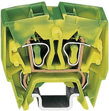 WAGO 264-727 svorka ochranného vodiča 10 mm pružinová svorka Osadenie: PE zelená, žltá 1 ks