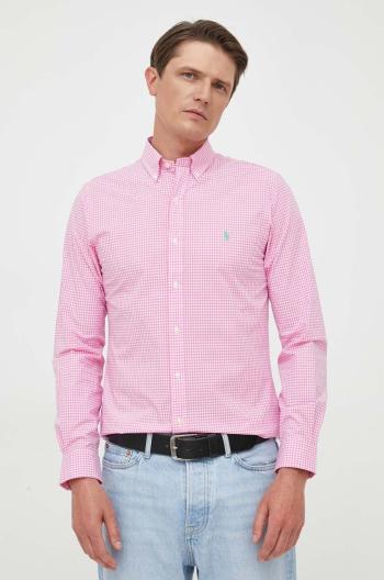 Košeľa Polo Ralph Lauren pánska, slim, s golierom button-down