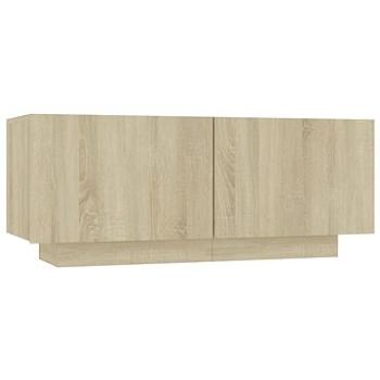 SHUMEE Nočný stolík dub sonoma 100 × 35 × 40 cm drevotrieska, 3082768