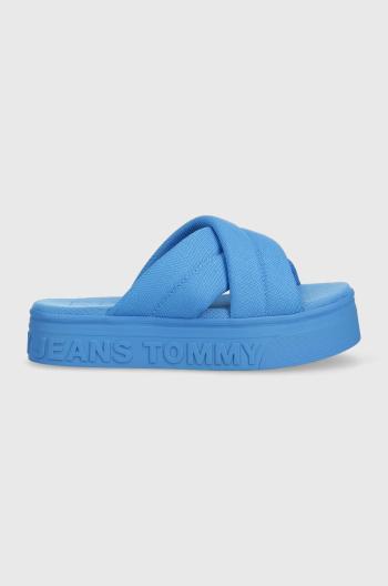 Šľapky Tommy Jeans dámske, na platforme, EN0EN02116