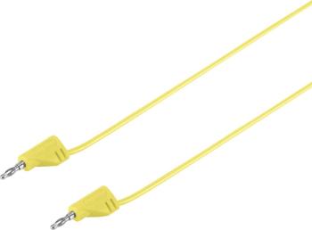 VOLTCRAFT MSB-200 merací kábel [lamelový zástrčka 2 mm  - lamelový zástrčka 2 mm ] 0.60 m žltá 1 ks