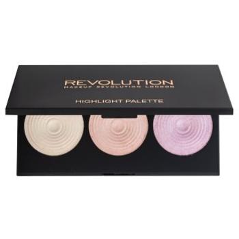 Makeup Revolution Highlighter Palette multifunkčná paleta pre zjednotenú a rozjasnenú pleť 15 g