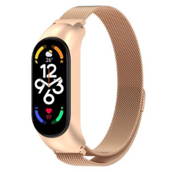 BStrap Milanese remienok na Xiaomi Mi Band 7, gold