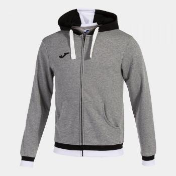 CONFORT II ZIP-UP HOODIE MELANGE GREY BLACK 6XS