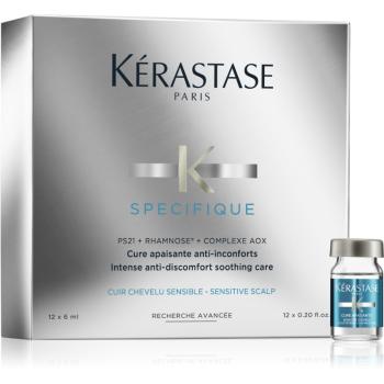 Kérastase Specifique Cure Apaisante Anti-Inconforts štvortýždňová intenzívna kúra pre podráždenú pokožku hlavy 12 x 6 ml