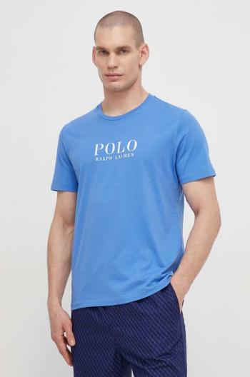 Bavlnené pyžamové tričko Polo Ralph Lauren s potlačou, 714899613