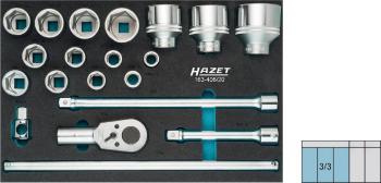 Hazet  súprava nástrčných kľúčov metrický 3/4" (20 mm) 20-dielna 163-406/20