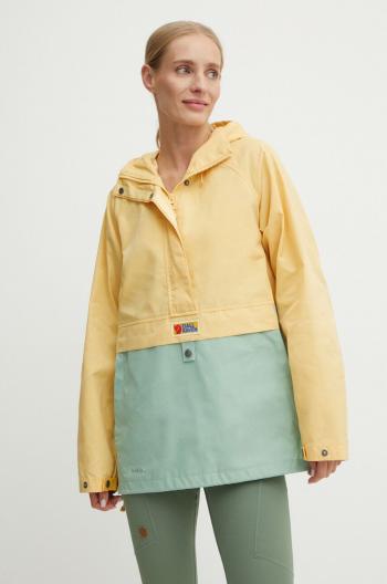 Turistická bunda Fjallraven Vardag žltá farba, F87009.133.676