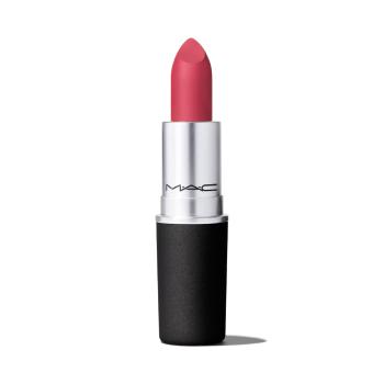 MAC Cosmetics Matná vyživujúci rúž Powder Kiss ( Lips tick ) 3 g A Little Tamed