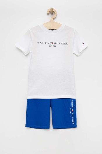 Detská bavlnená súprava Tommy Hilfiger tmavomodrá farba